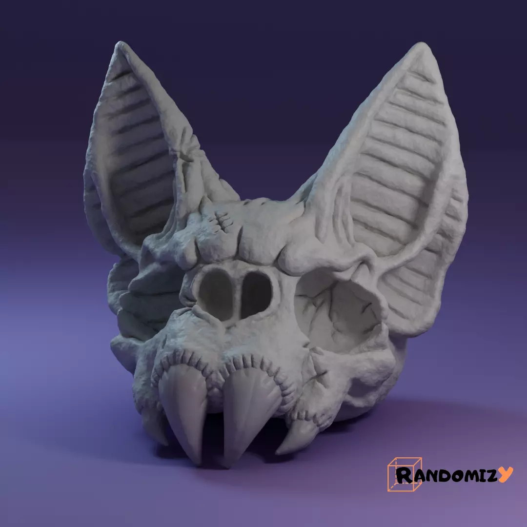 Bat Skull 3D print model_0