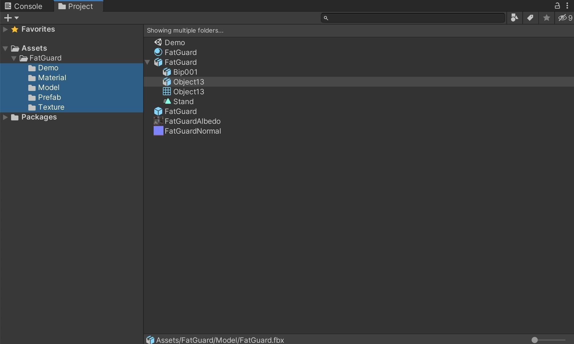 Fat Guard Low-poly 3D model_3