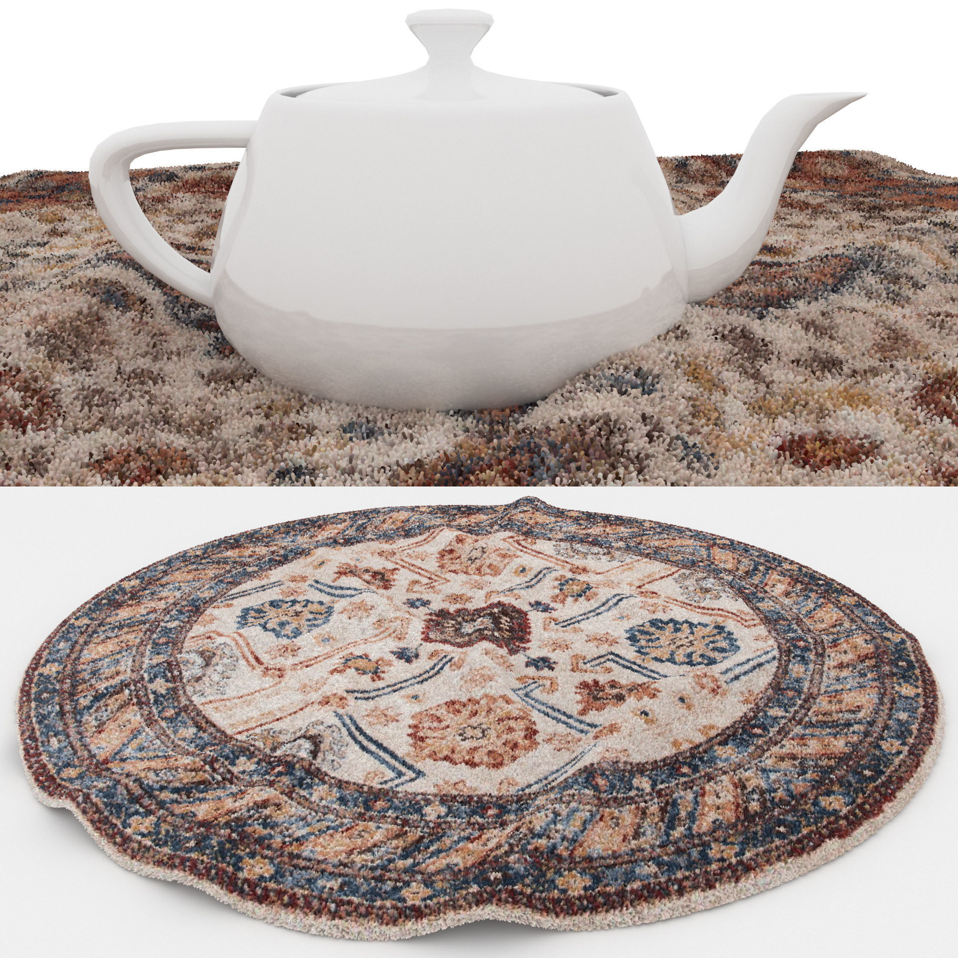 Rugs No 406 Low-poly 3D model_1