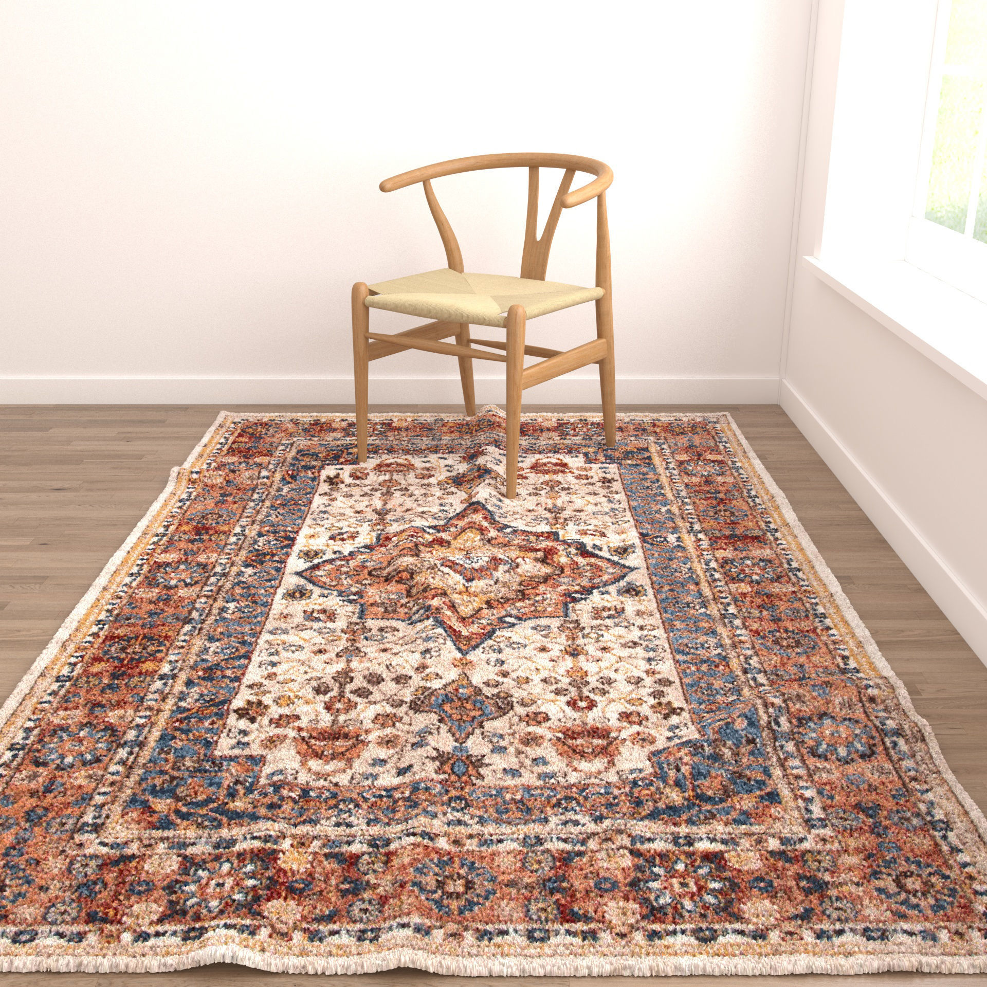 Rugs No 406 Low-poly 3D model_4
