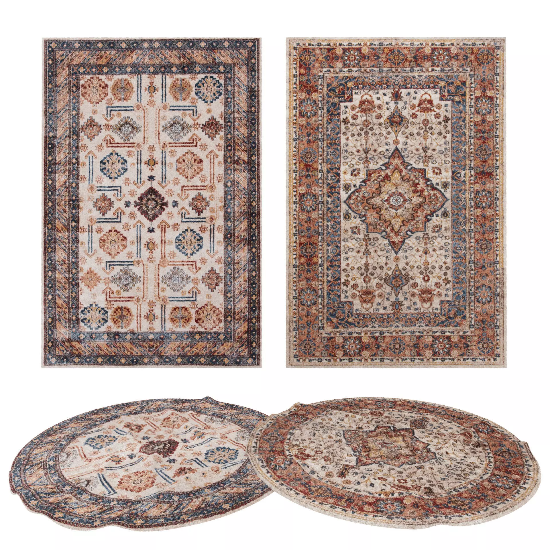 Rugs No 406 Low-poly 3D model_0