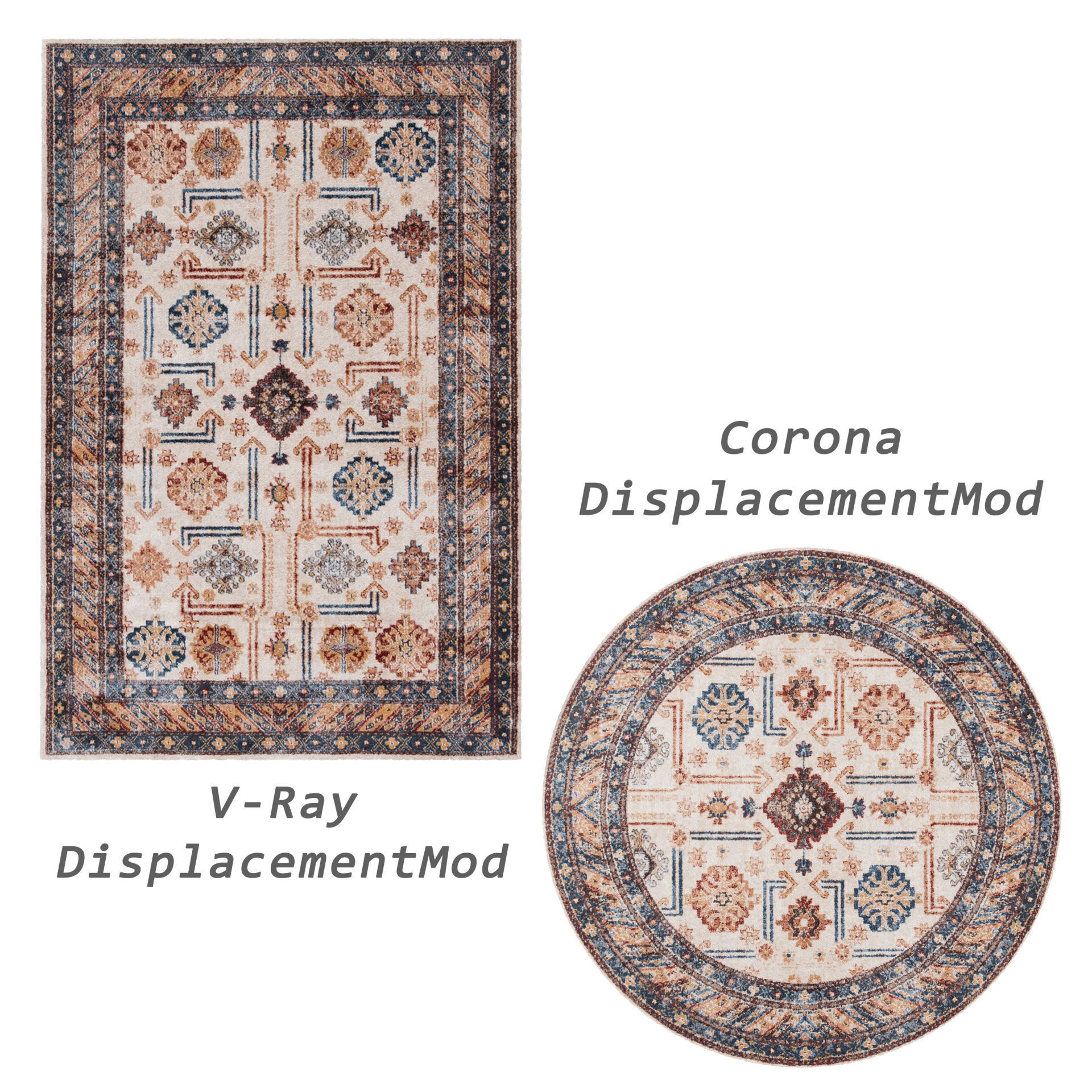 Rugs No 406 Low-poly 3D model_2