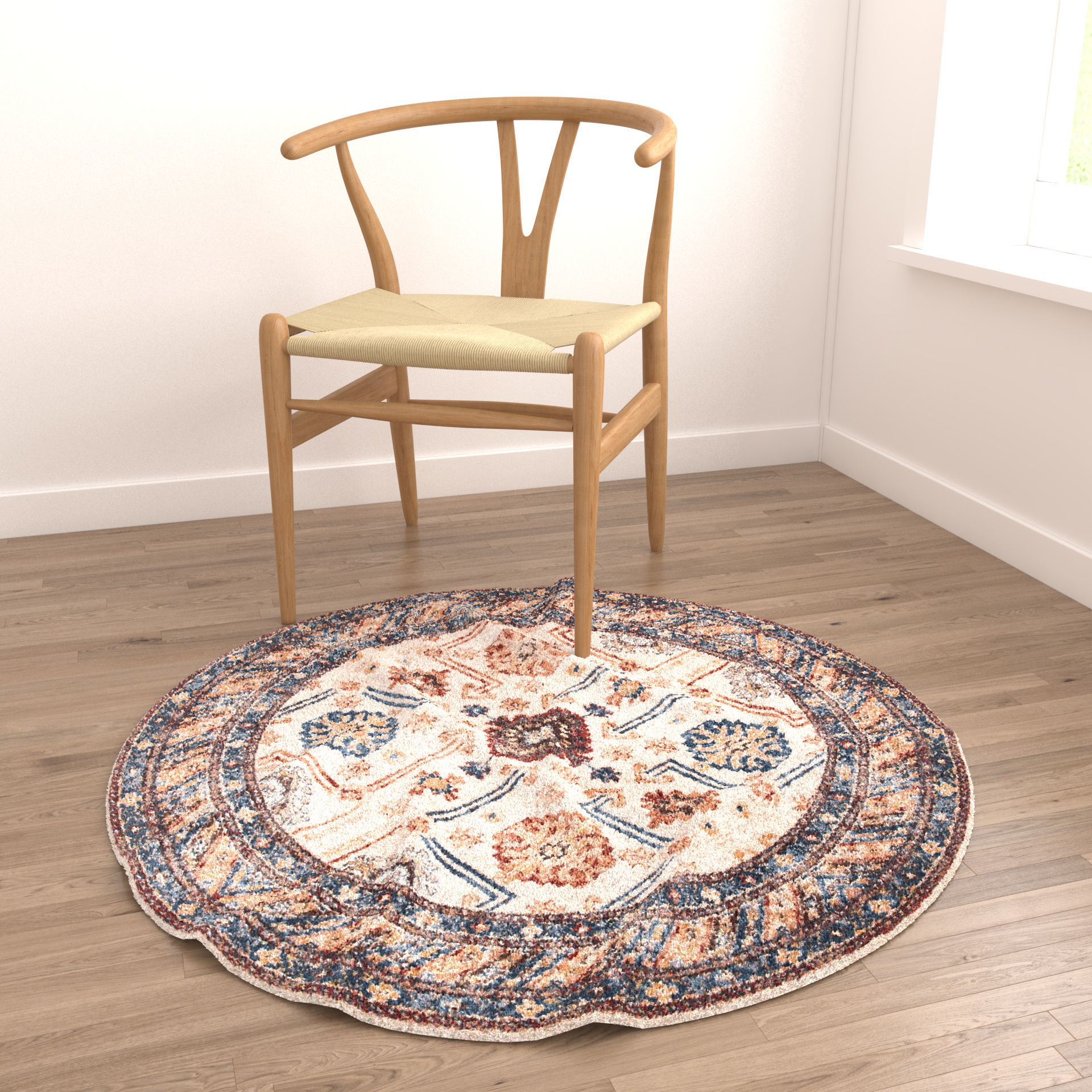 Rugs No 406 Low-poly 3D model_3
