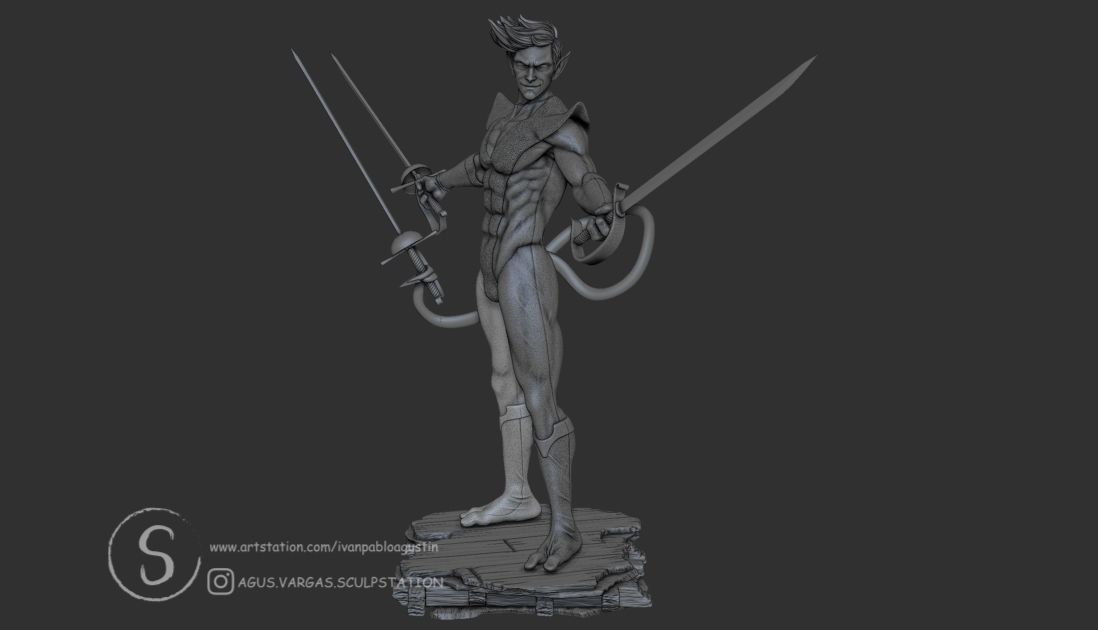 NIGHTCRAWLER X-MEN 97 FANART 3D print model_10