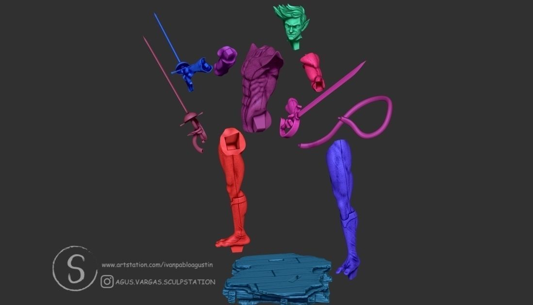 NIGHTCRAWLER X-MEN 97 FANART 3D print model_9