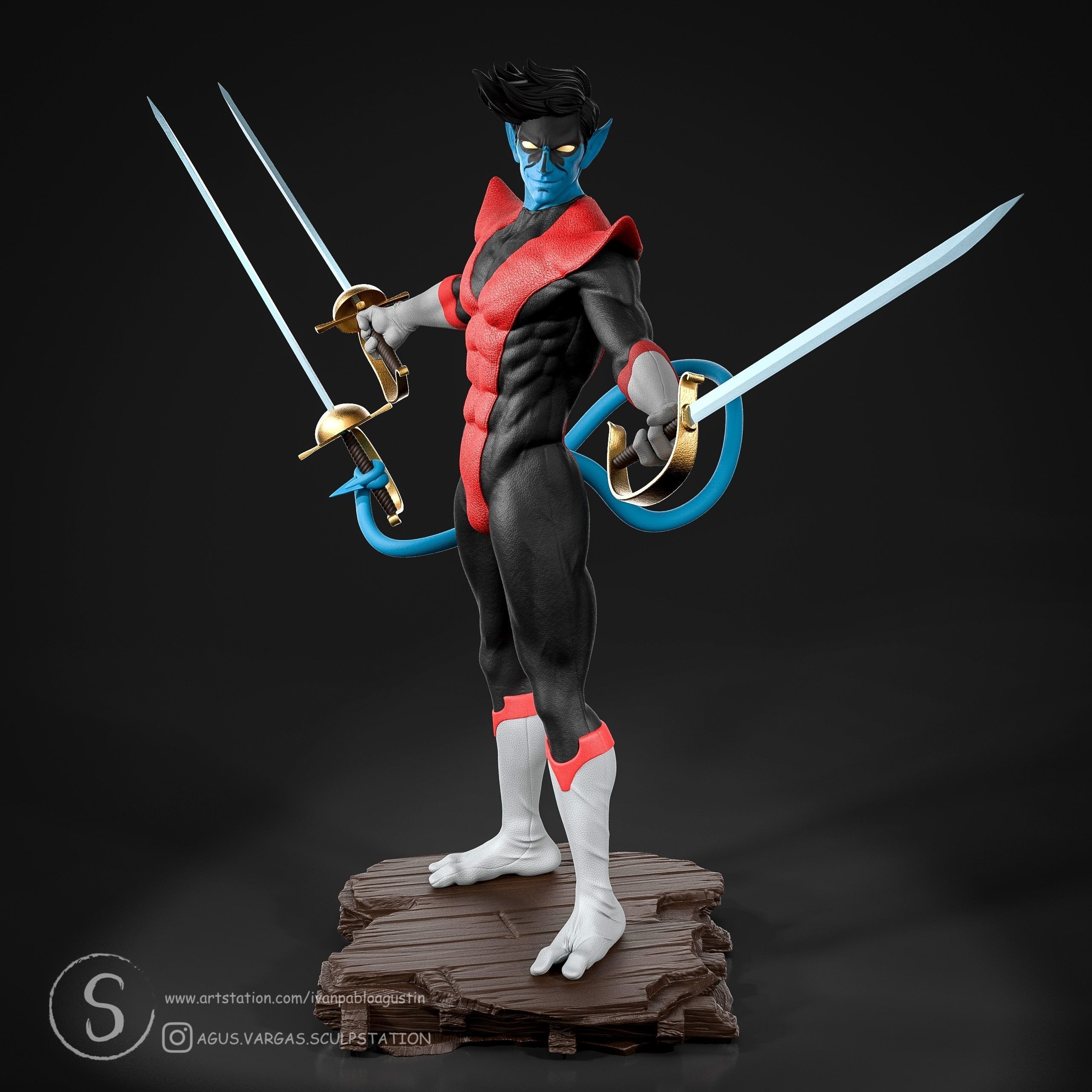 NIGHTCRAWLER X-MEN 97 FANART 3D print model_1