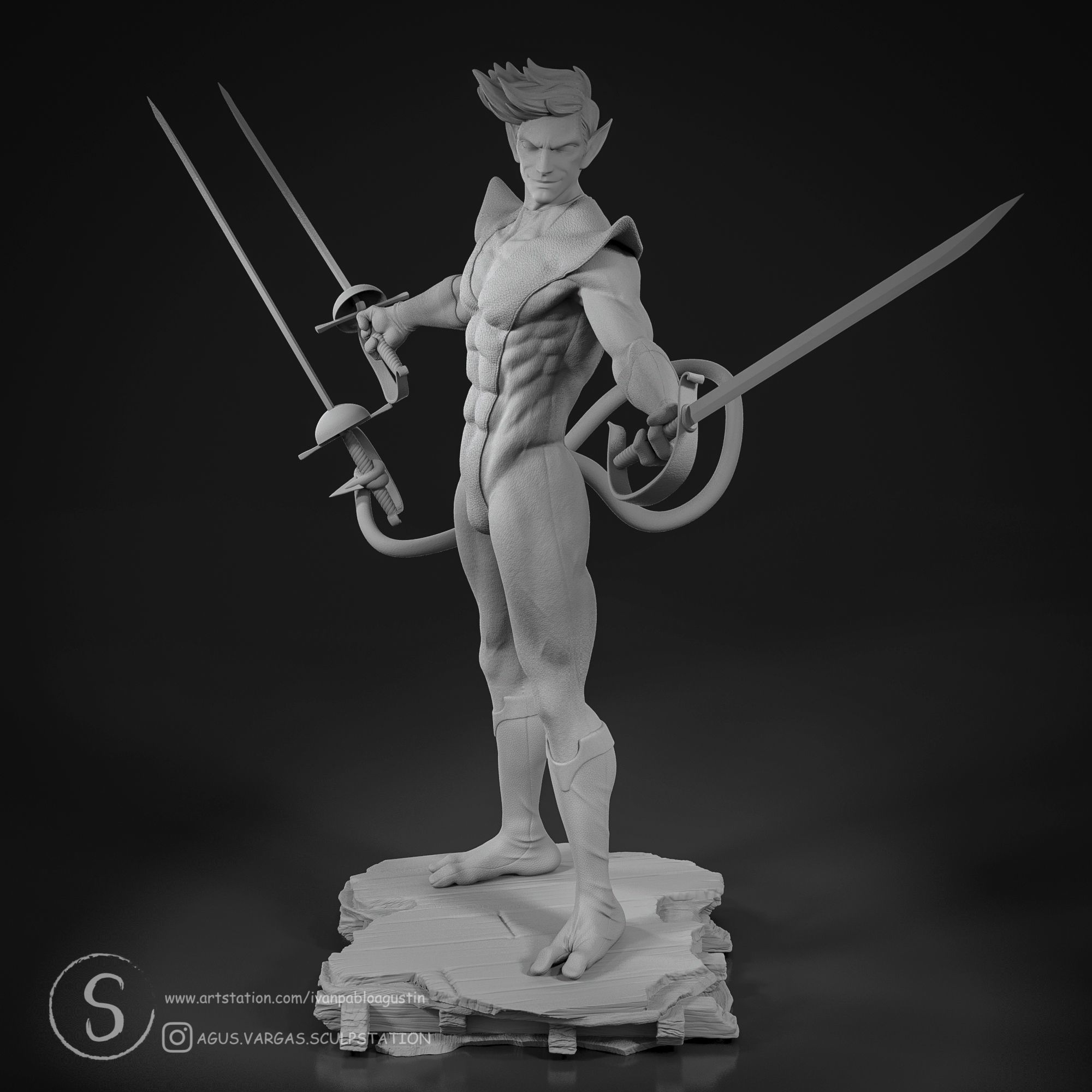 NIGHTCRAWLER X-MEN 97 FANART 3D print model_7