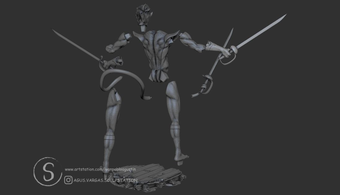 NIGHTCRAWLER X-MEN 97 FANART 3D print model_12