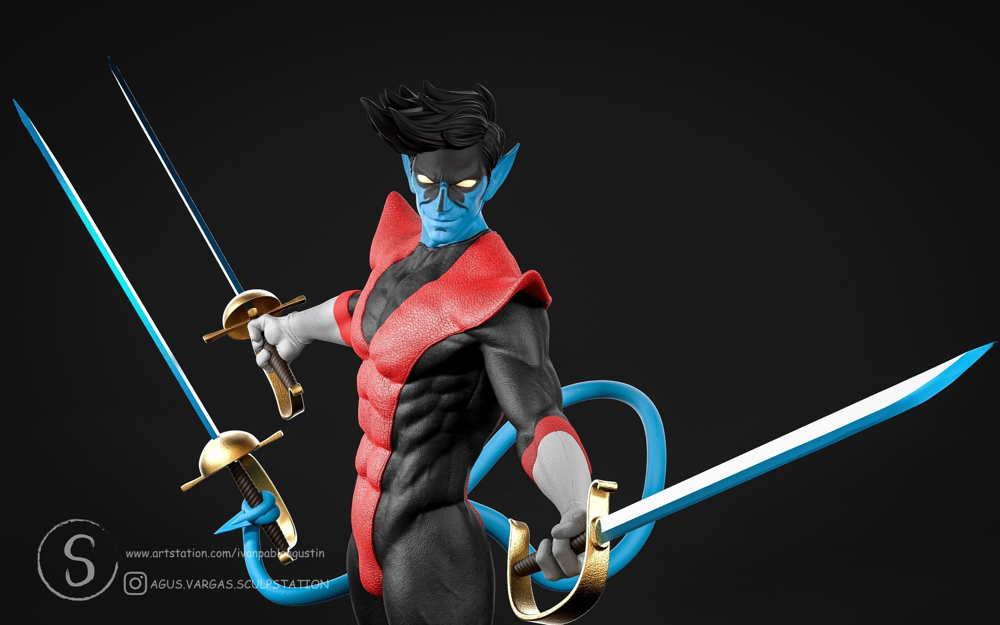 NIGHTCRAWLER X-MEN 97 FANART 3D print model_5