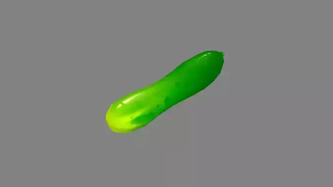 Cartoon cucumber