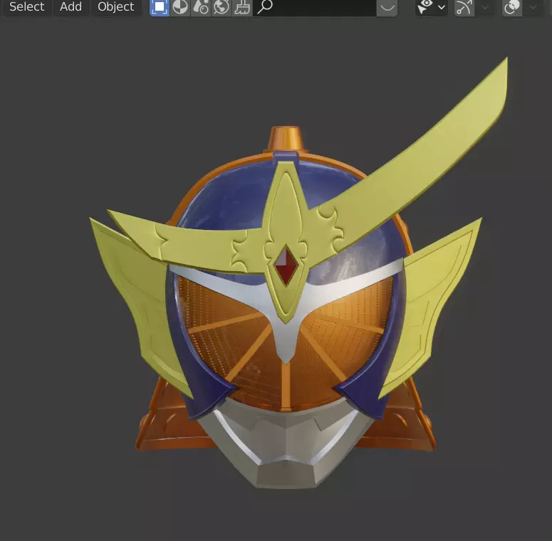 Kamen Rider Gaim 3D printable Helmet  3D print model_0