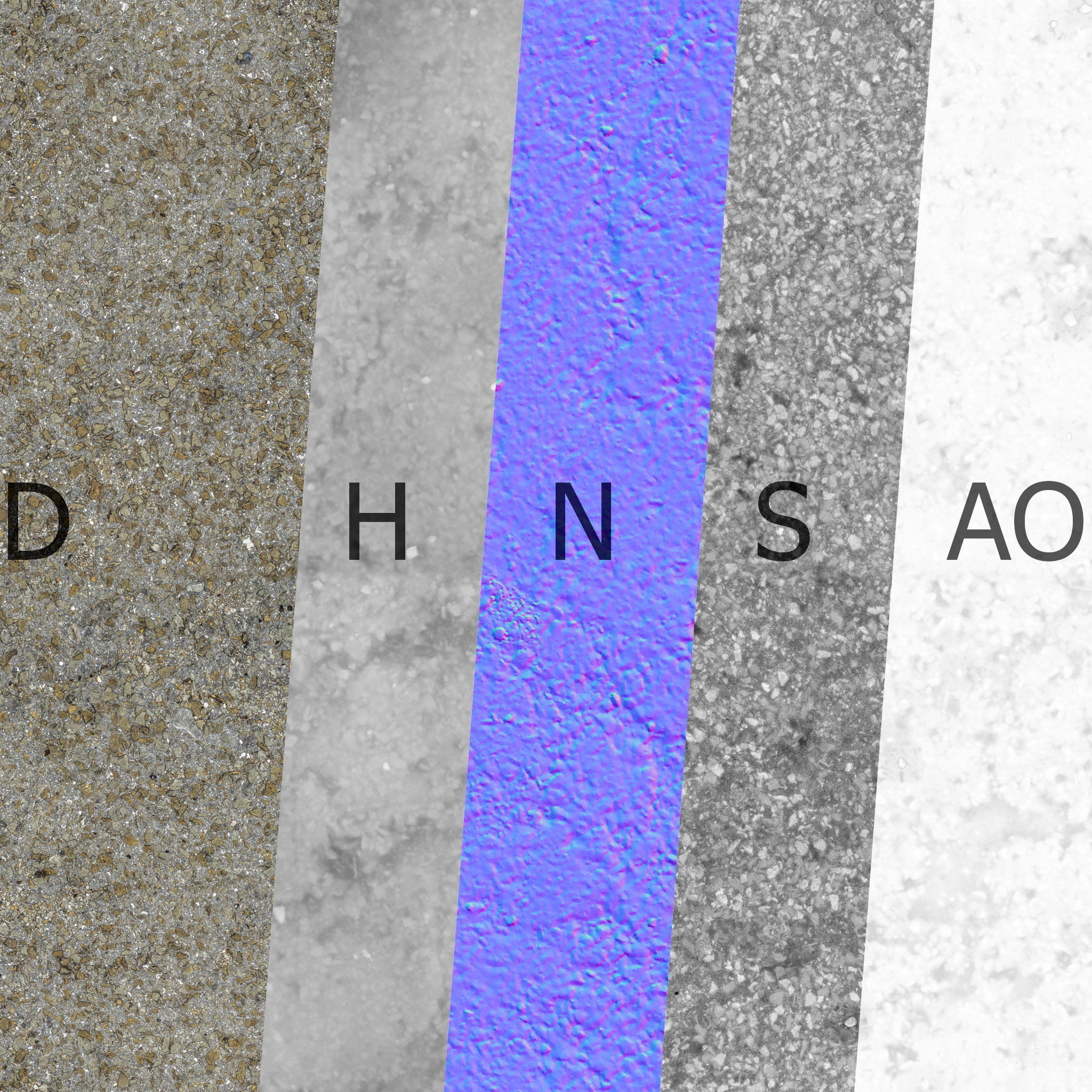 Old Asphalt 8k Seamless PBR Material Texture_9