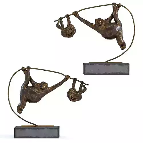 Deco Object Climbing Monkeys