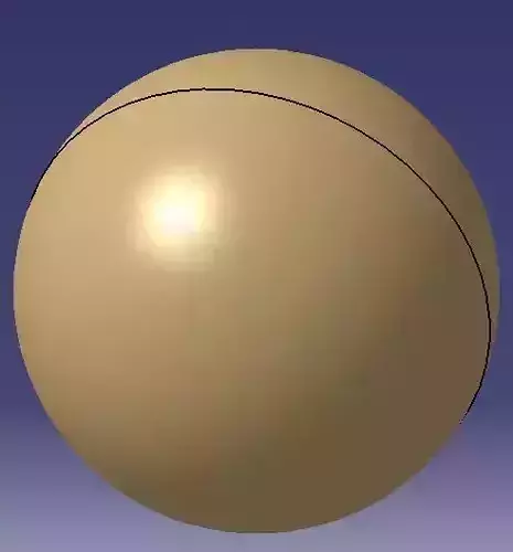 Design of Cork of Cricket Ball 3D model