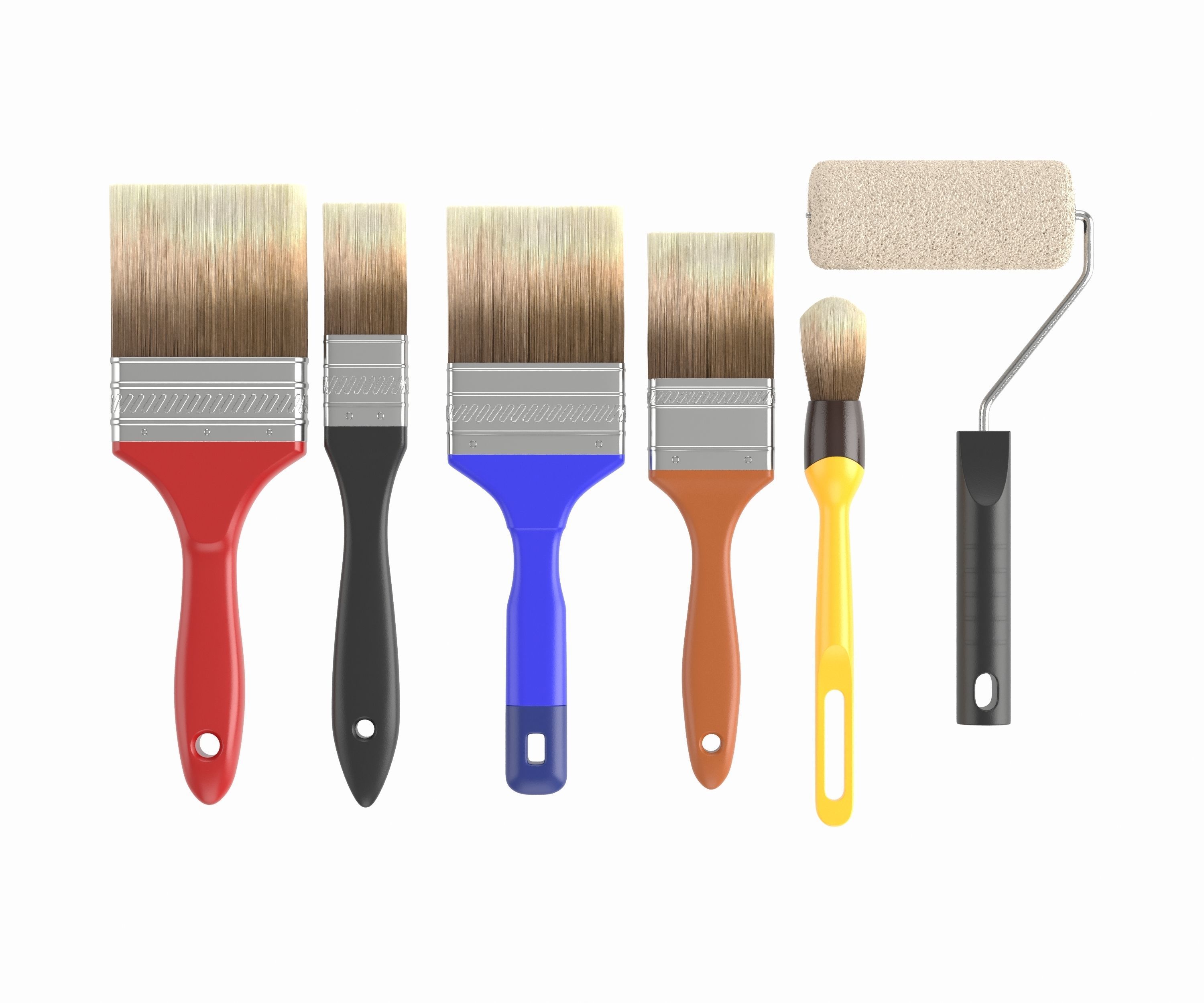 Paint Brush 3D model_1