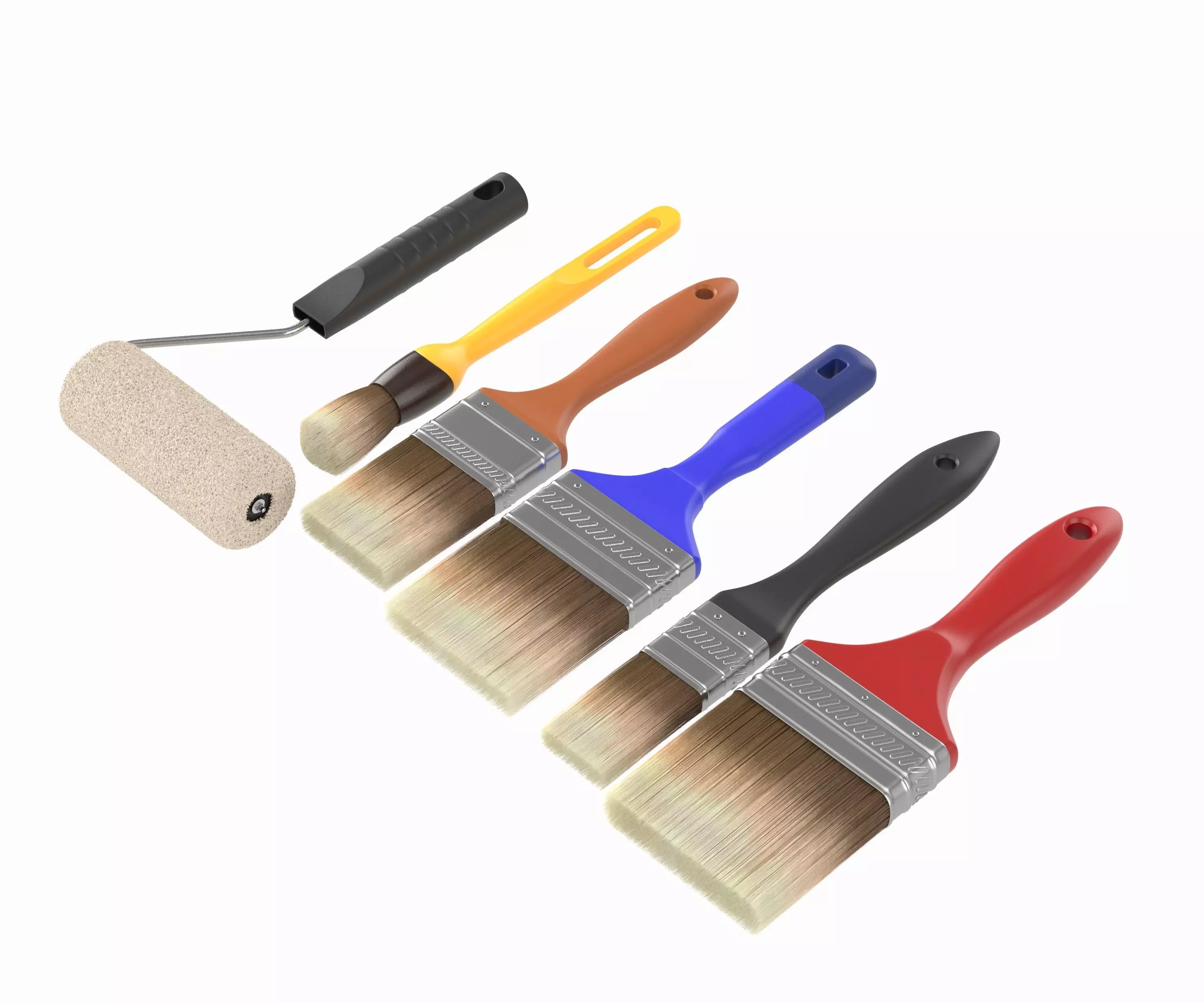 Paint Brush 3D model_0