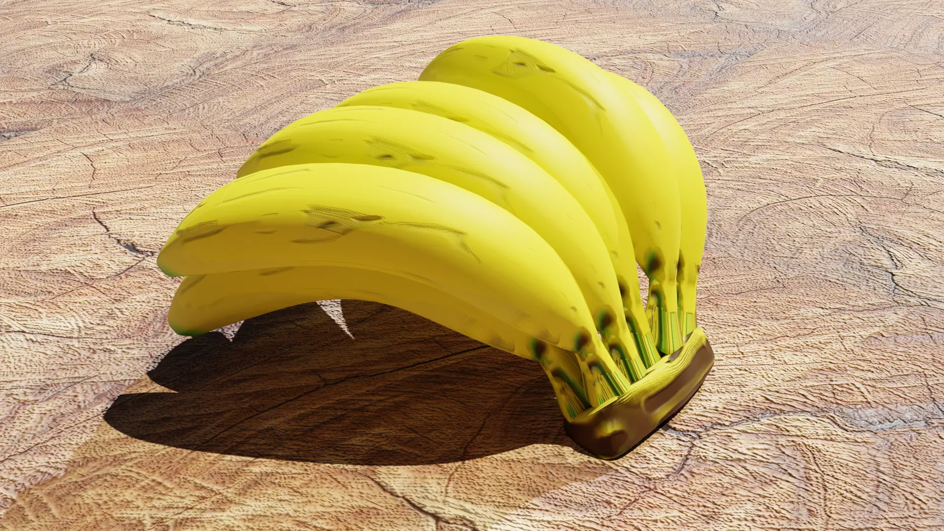 Free bananas 3D model