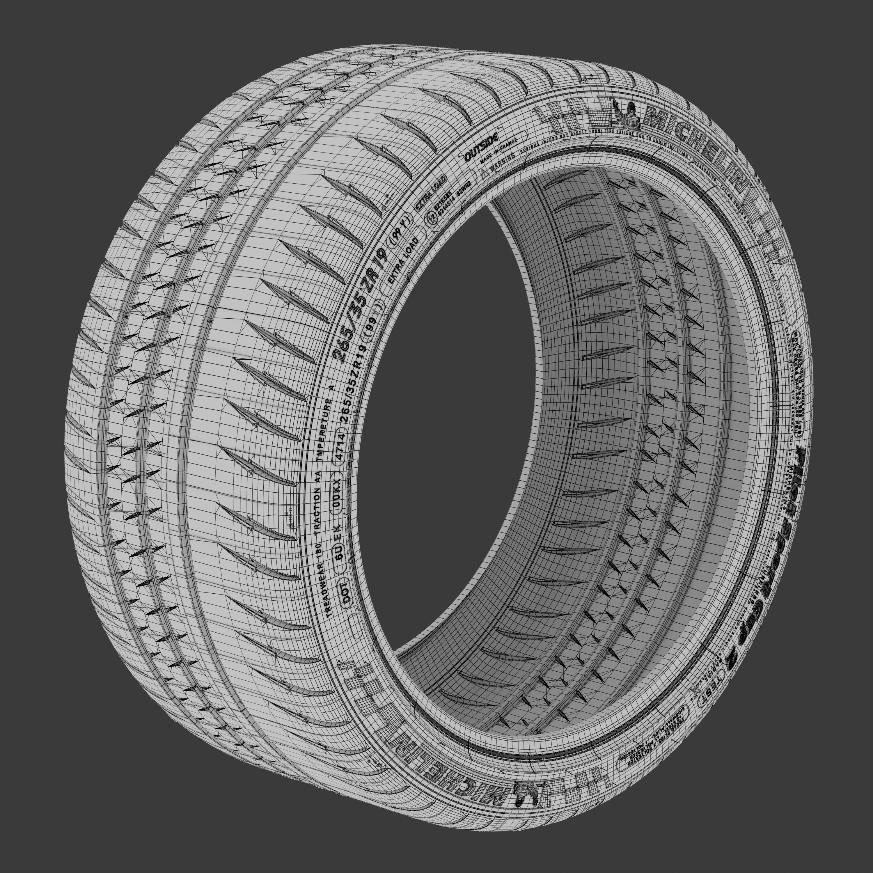 Michelin Pilot Sport Cup 2   3D model_12