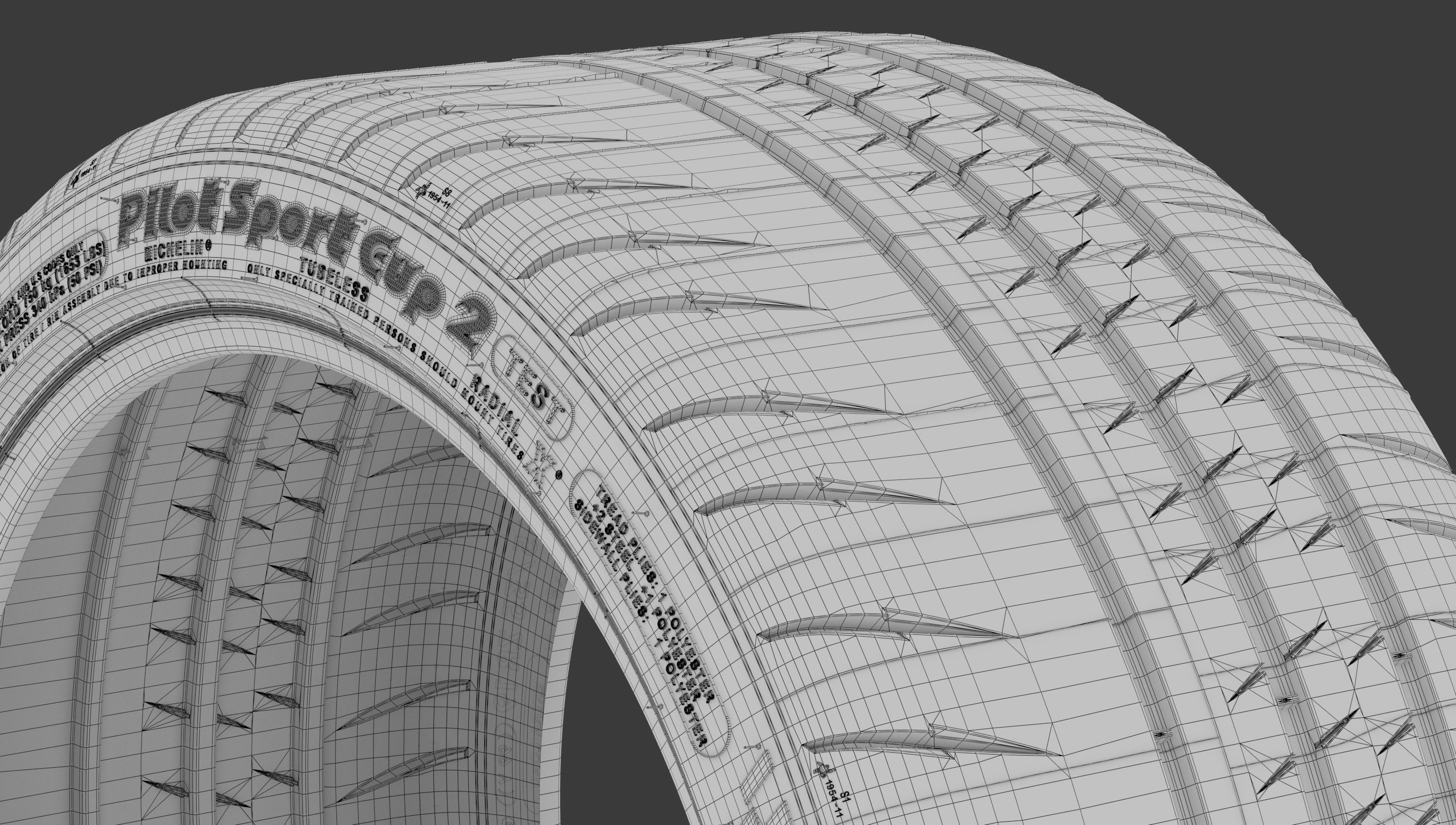 Michelin Pilot Sport Cup 2   3D model_14