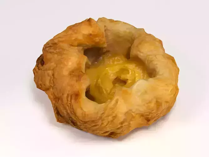 Danish Pastry 03 Low-poly 3D model
