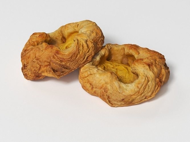 Danish Pastry 03 Low-poly 3D model 6