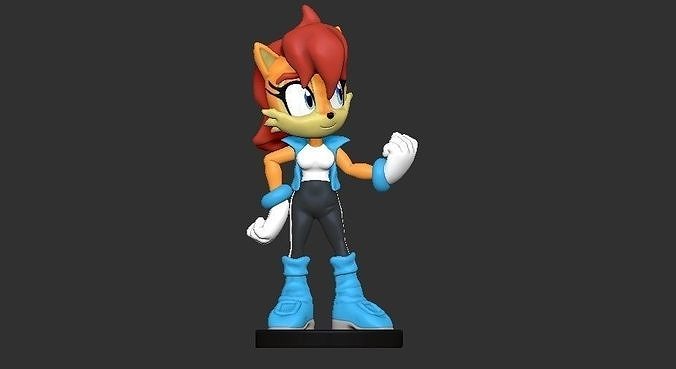 Sally Acorn from Sonic the Hedgehog   3D print model