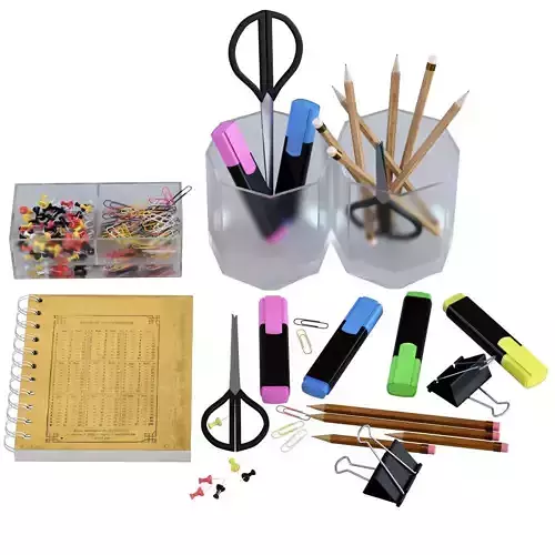 Office Set school supplies and pens