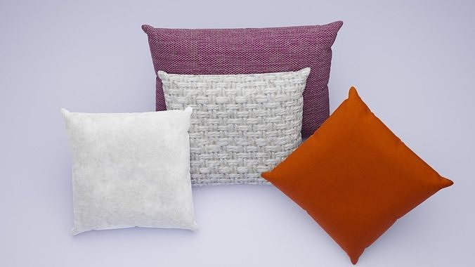 Cushions or Pillows Free 3D model