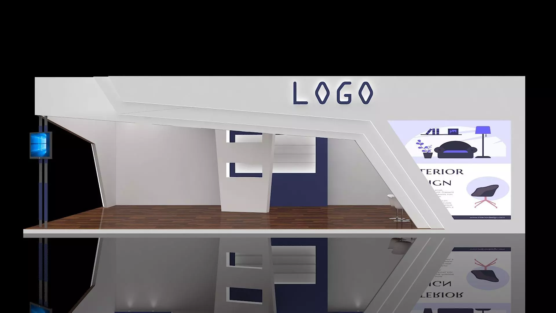 3d Exhibition Stall 96Sqmt 3D print model_0