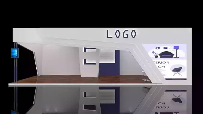 3d Exhibition Stall 96Sqmt 3D print model