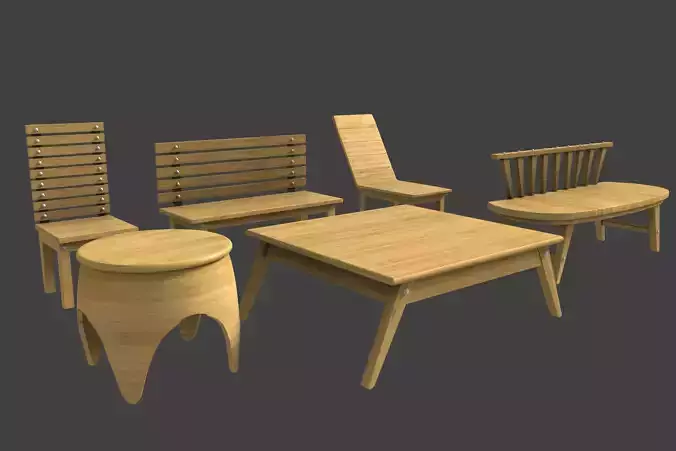 Wooden Furniture Set