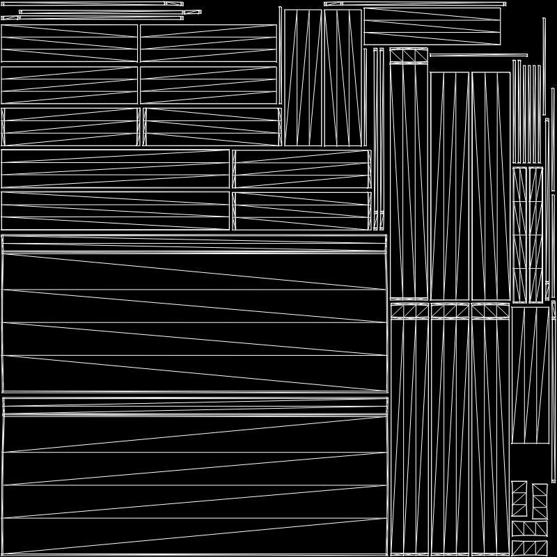 Fabio study Table white finish Low-poly 3D model_7