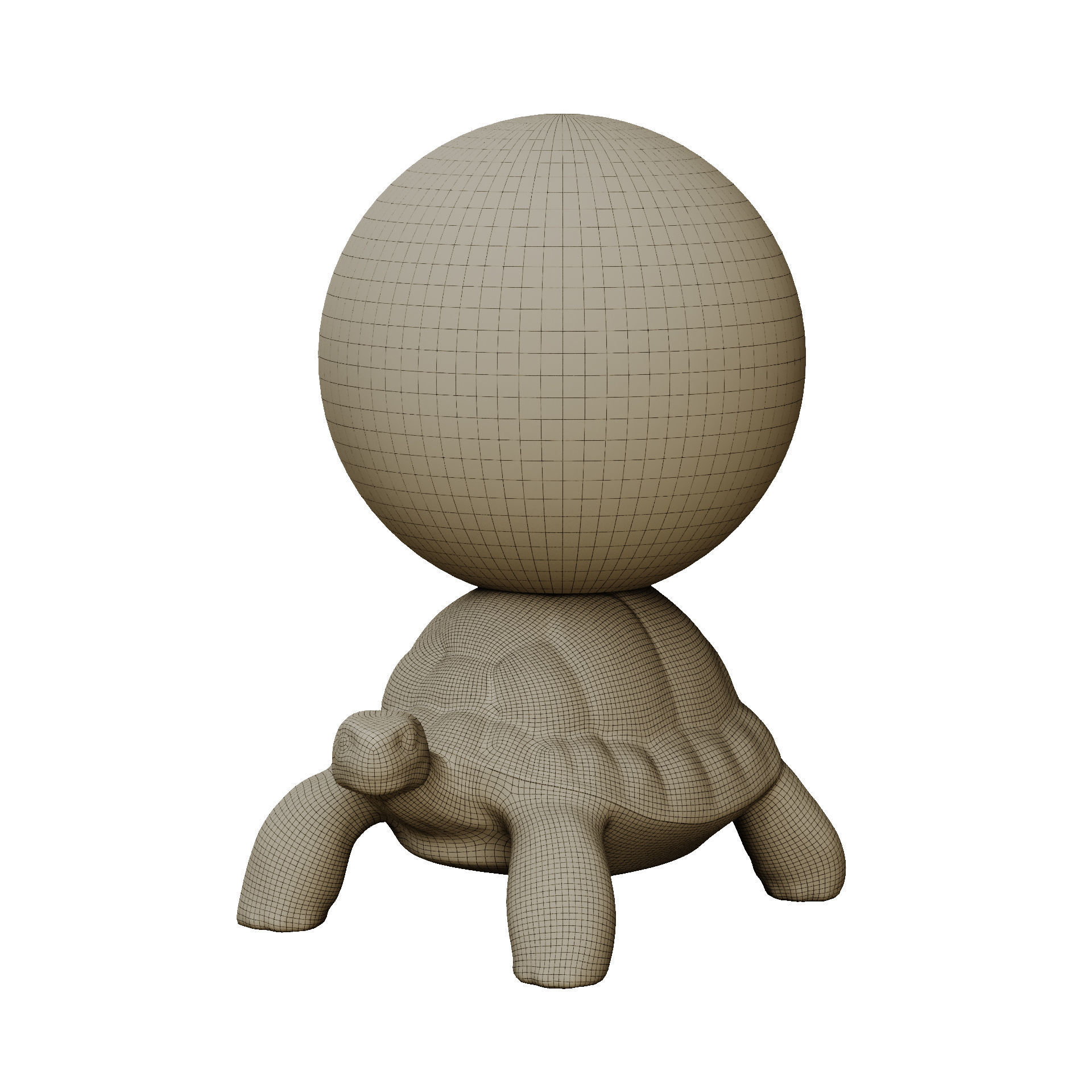 TURTLE CARRY LAMP by QEEBOO Low-poly 3D model_10