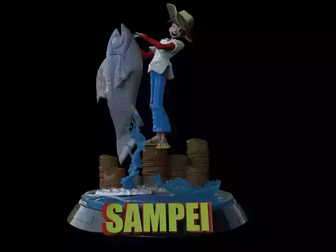 Fisherman Sanpei diorama sampei  3D print model