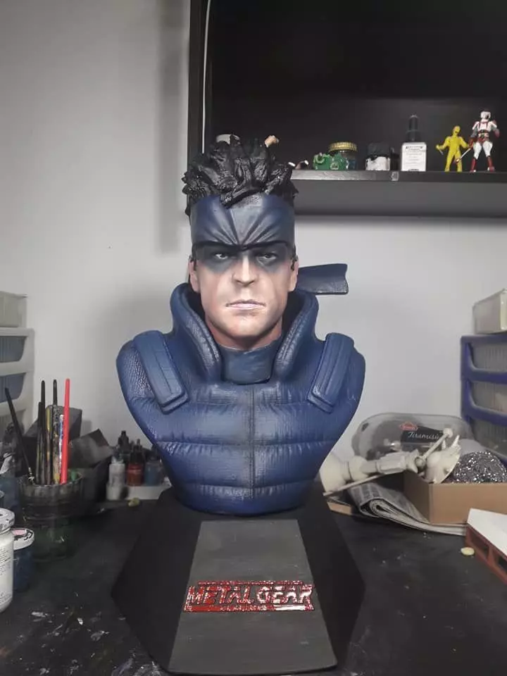 Solid Snake bust Free 3D print model