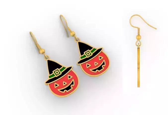 Halloween Earrings 3D print model