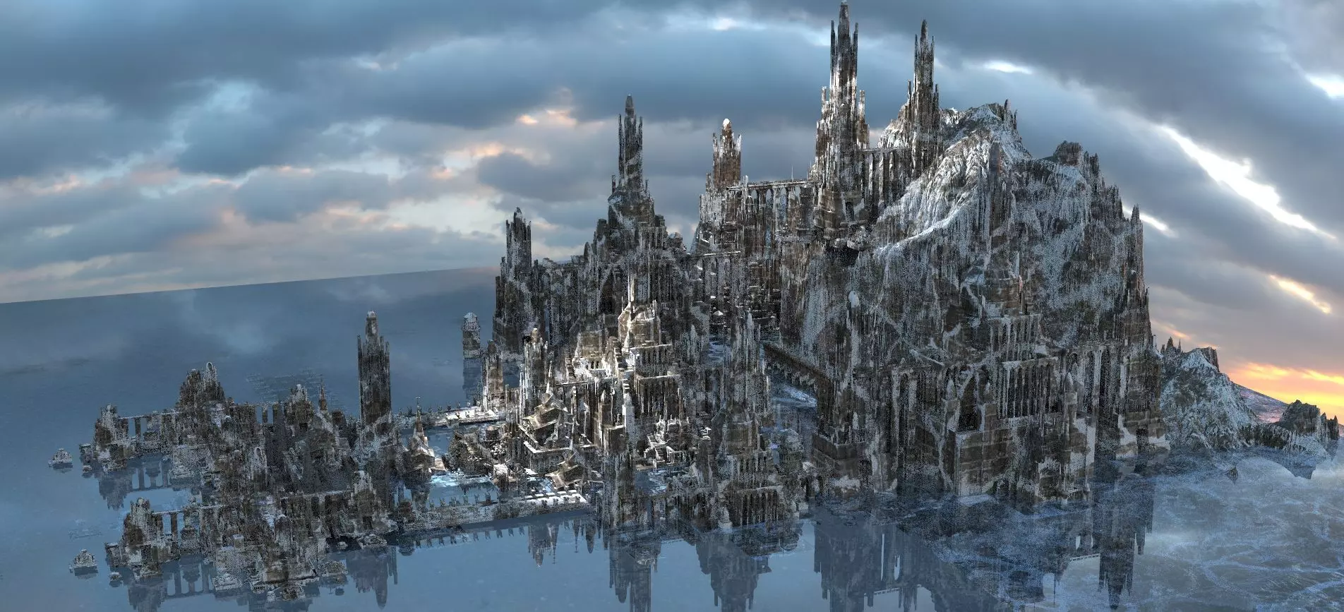 The Ice Queens Palace Kit bash  3D model_0