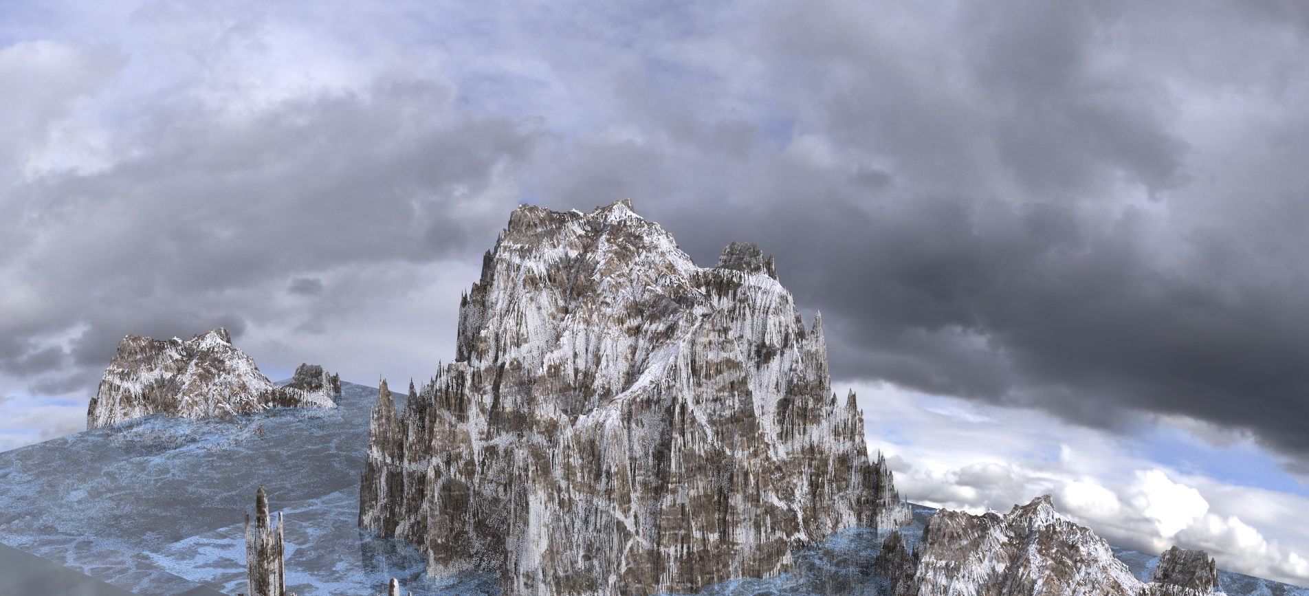 The Ice Queens Palace Kit bash  3D model_3