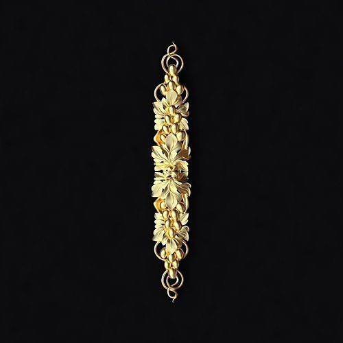 dekor gold leaf pendant 3D model