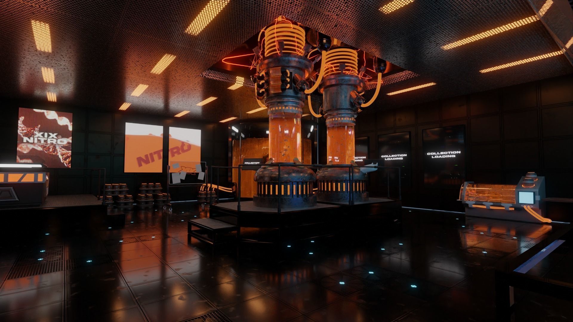 Sci-Fi Lab Assets 3D model_7