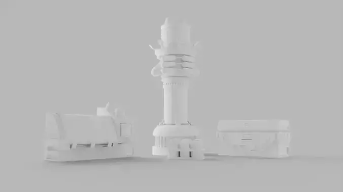 Sci-Fi Lab Assets 3D model