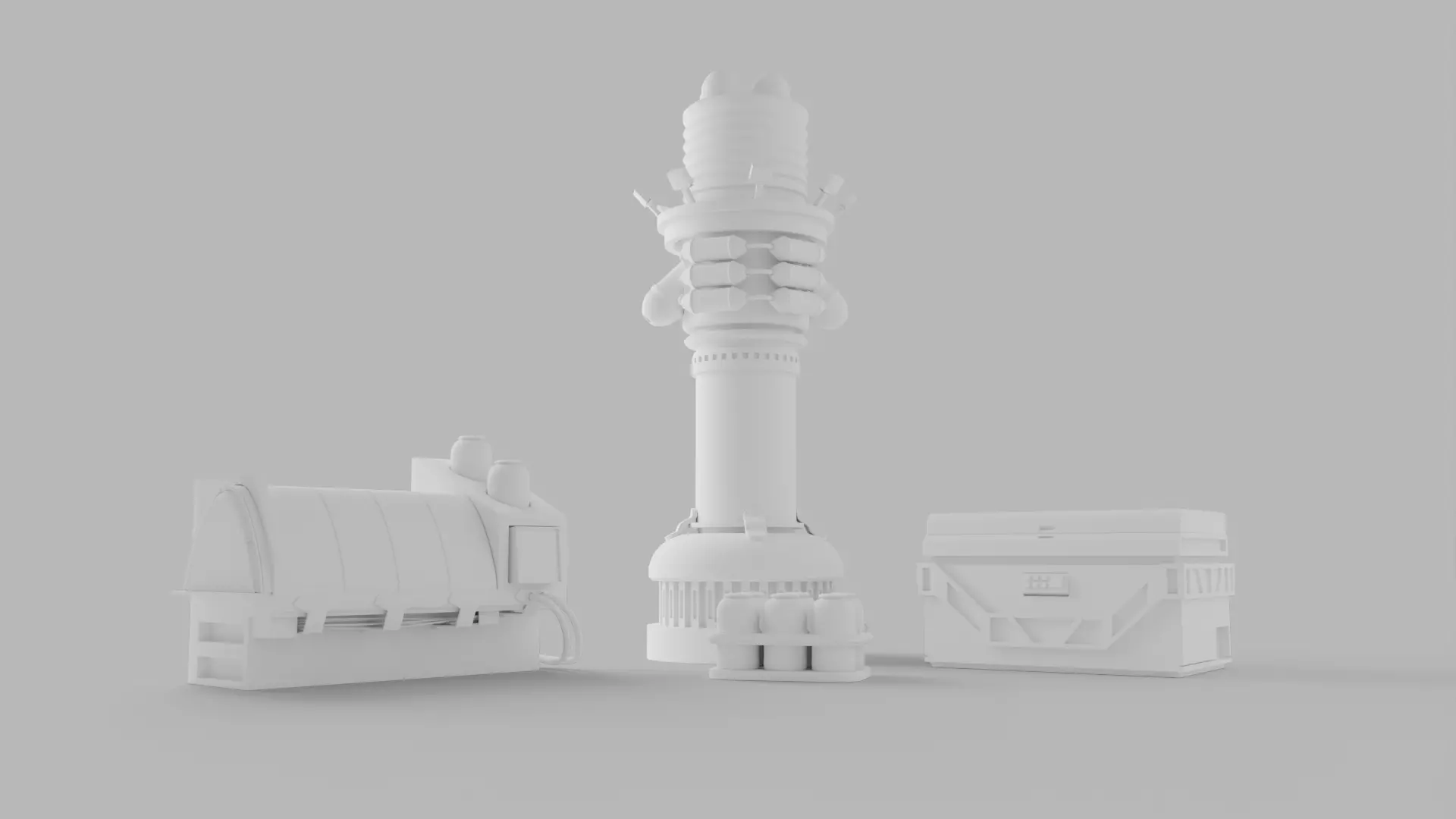 Sci-Fi Lab Assets 3D model_0