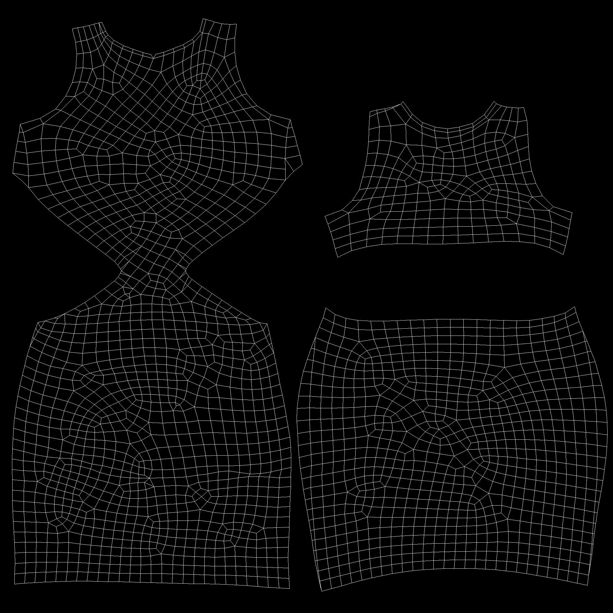 White Bare Back Dress Low-poly 3D model_10