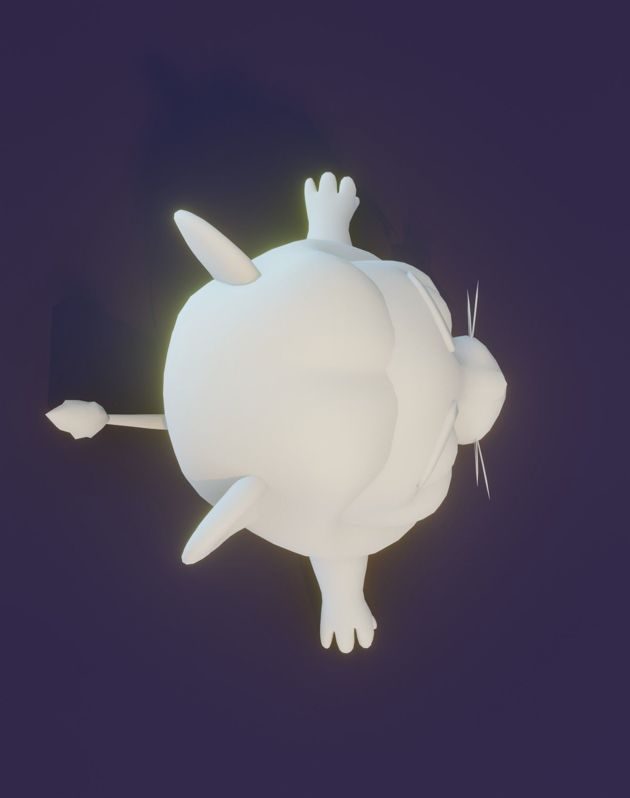 Cartoon Lion Rigged Base Mesh 3D Model Low-poly 3D model_20