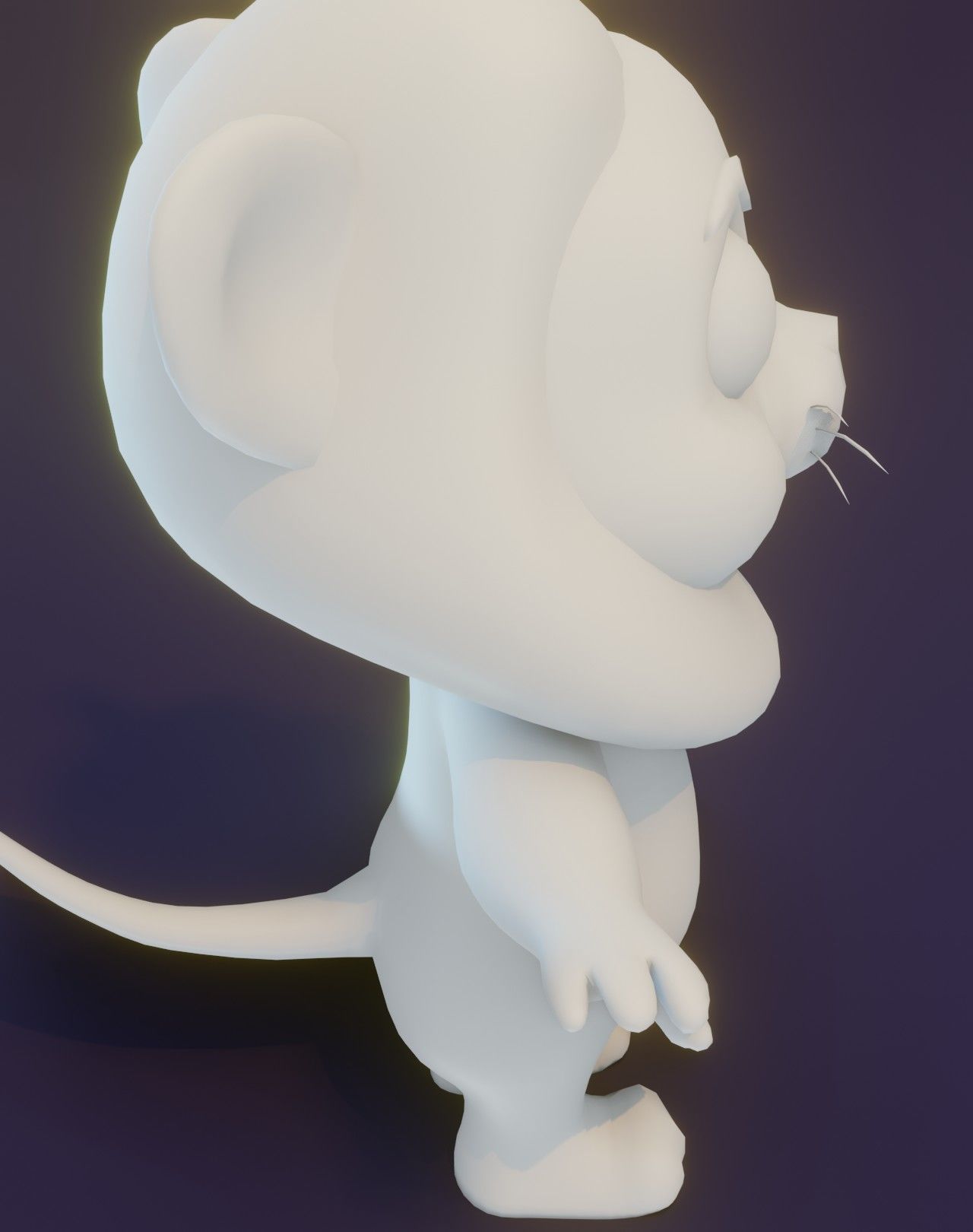 Cartoon Lion Rigged Base Mesh 3D Model Low-poly 3D model_15