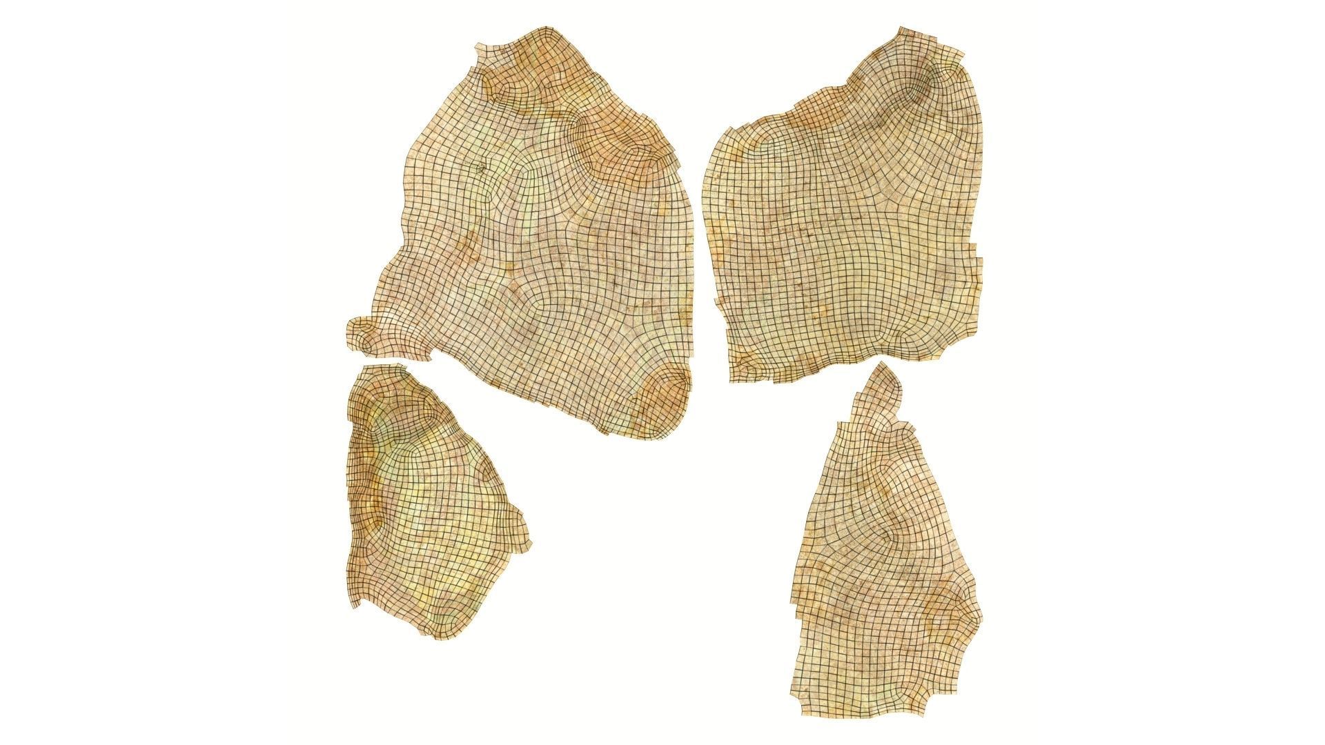 Yellow Rock Raw Scanned 3D model_14