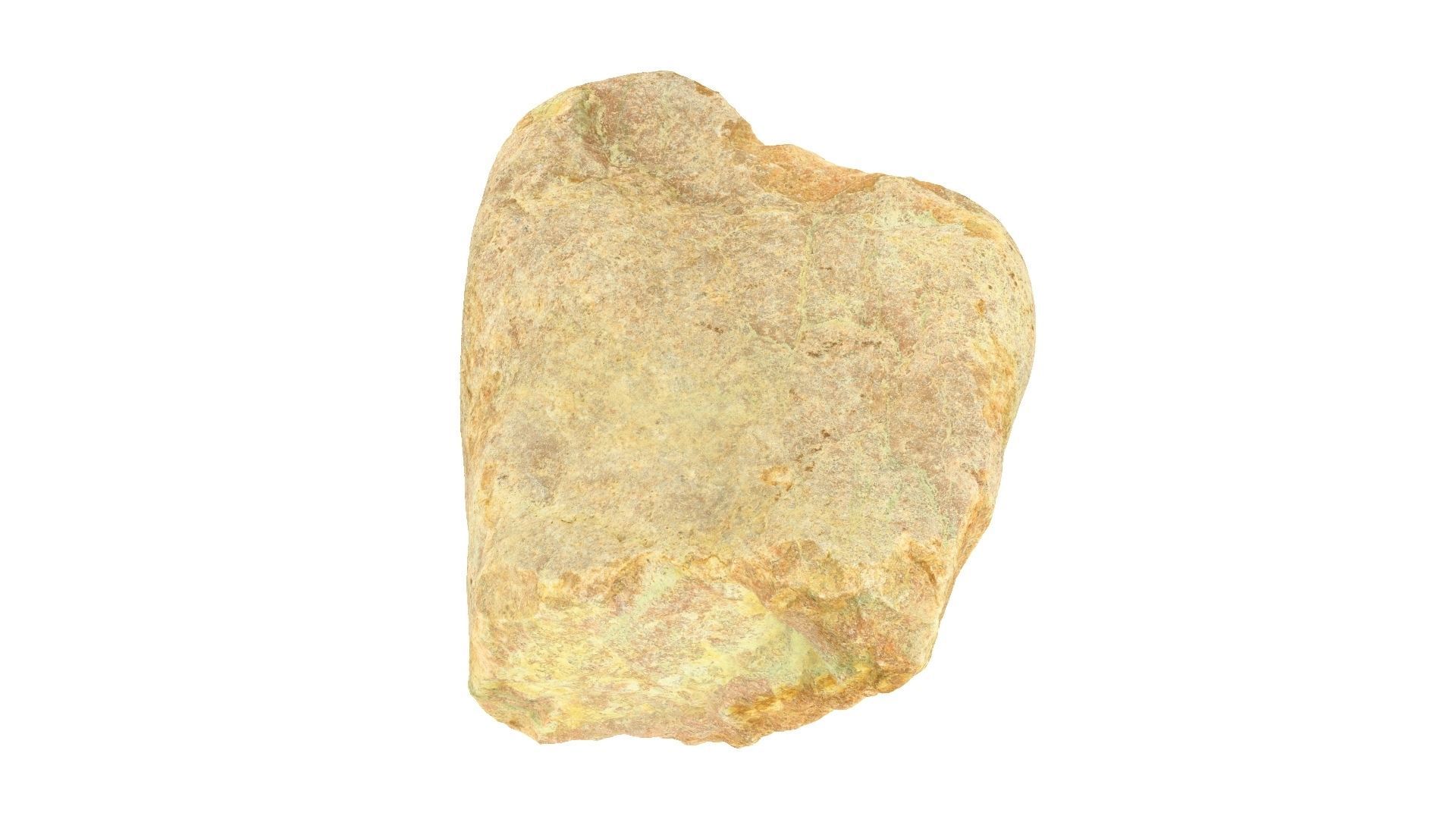 Yellow Rock Raw Scanned 3D model_3