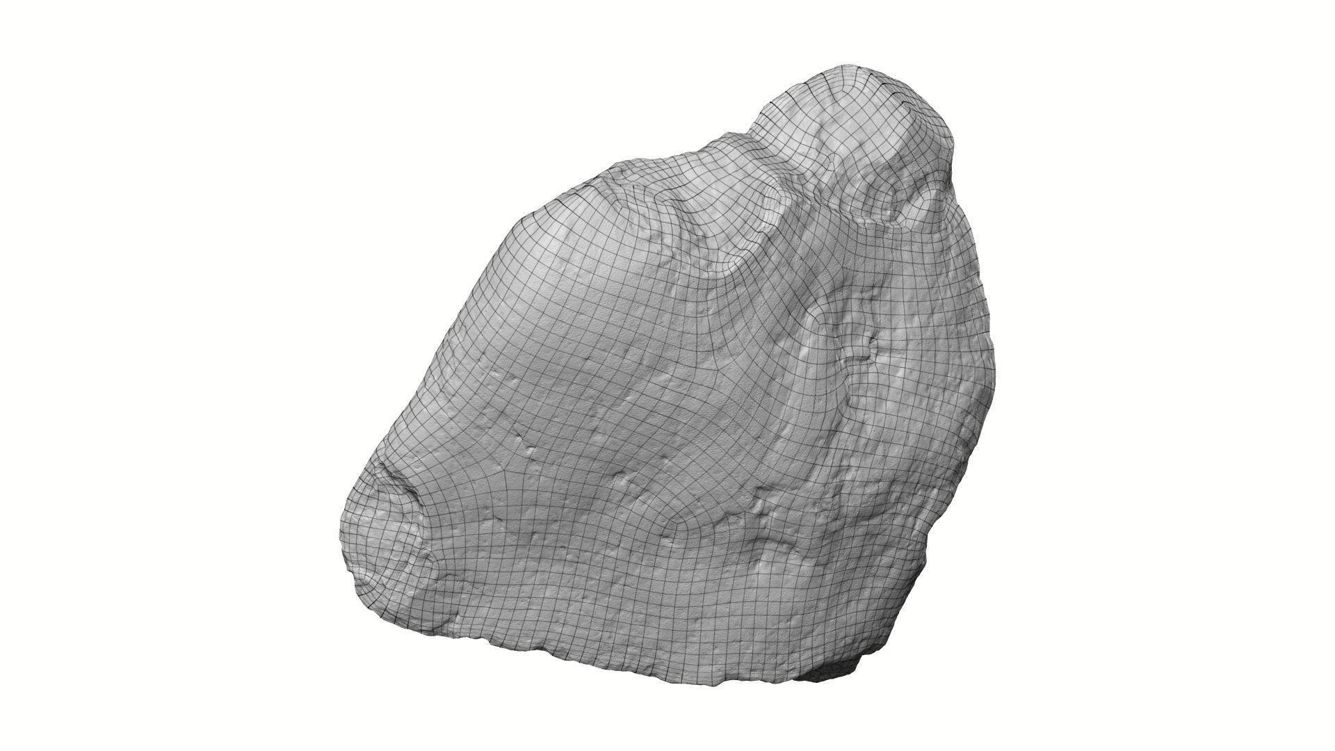 Yellow Rock Raw Scanned 3D model_8