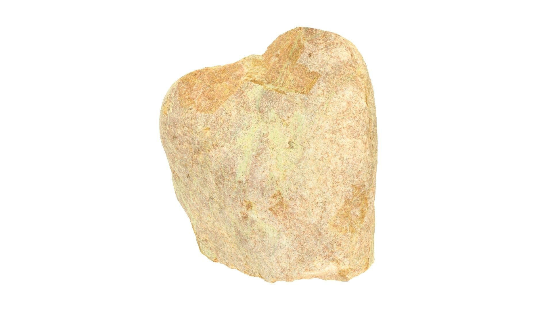 Yellow Rock Raw Scanned 3D model_6
