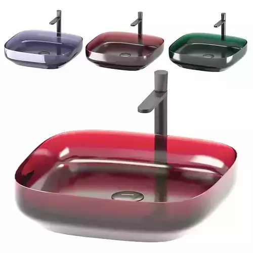 Cristal washbasins